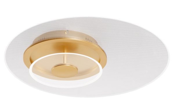 Zlaté kovové stropní LED světlo Nova Luce Copo 50 cm  - Výška9