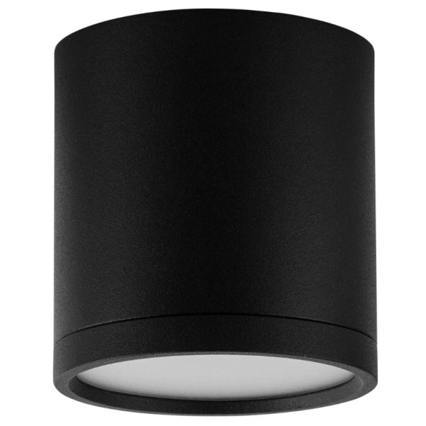 Černé kovové stropní LED světlo Nova Luce Garf 7 cm  - Výška7