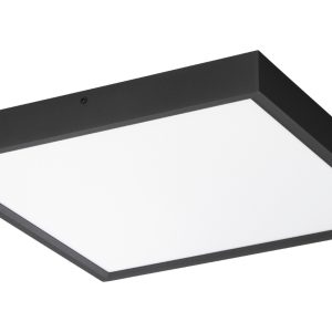 Černé kovové stropní LED světlo Nova Luce Itos 40 x 40 cm  - Výška4