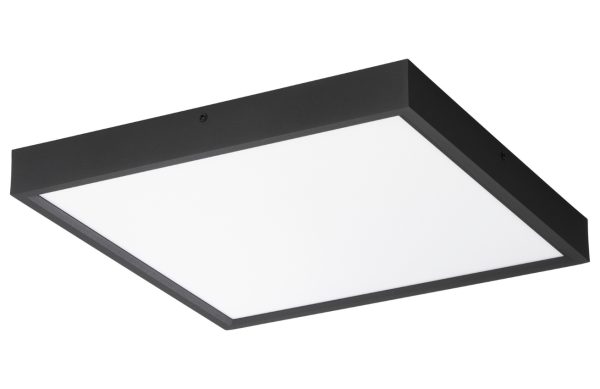 Černé kovové stropní LED světlo Nova Luce Itos 40 x 40 cm  - Výška4