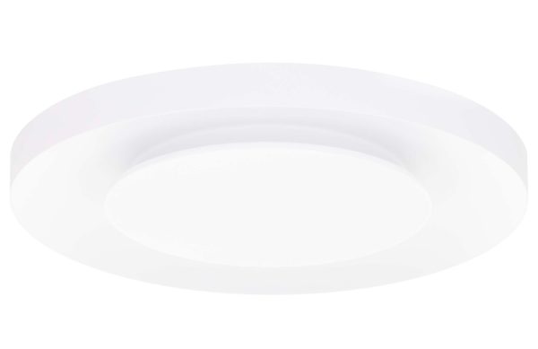 Bílé kovové stropní LED světlo Nova Luce Pada 60 cm  - Výška5 cm- Průměr 60 cm