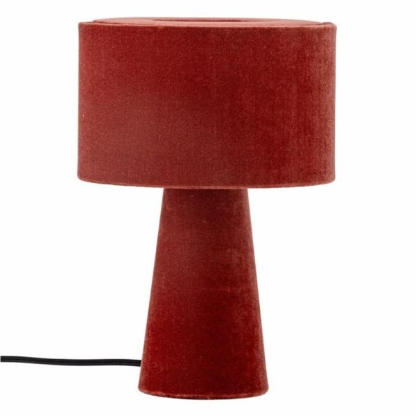 Červená stolní lampa Bloomingville Emmie  - Výška30 cm- Průměr 20 cm