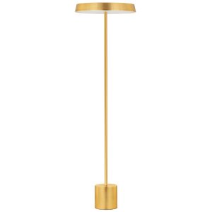 Zlatá kovová stojací LED lampa Nova Luce Vetro 136 cm  - Výška136 cm- Průměr 40 cm