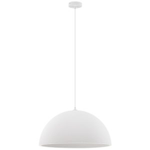 Bílé závěsné světlo Nova Luce Lefko II. 50 cm  - Výška250 cm- Průměr 50 cm