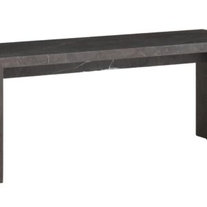 Audo CPH Hnědo šedý mramorový konferenční stolek AUDO PLINTH 100 x 35 cm  - Výška38 cm- Šířka 100 cm