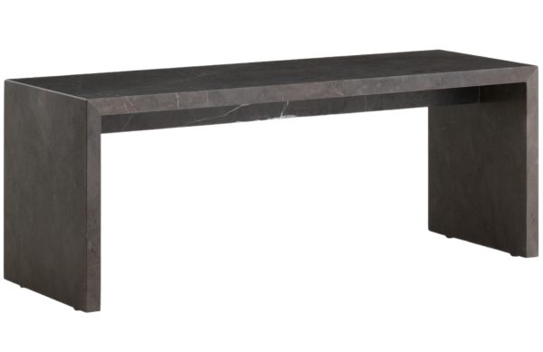 Audo CPH Hnědo šedý mramorový konferenční stolek AUDO PLINTH 100 x 35 cm  - Výška38 cm- Šířka 100 cm