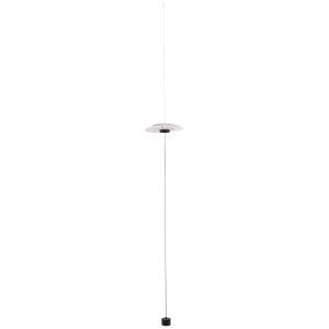 Bílá kovová stojací LED lampa Nova Luce Olea 340 cm  - Výška340 cm- Šířka 35 cm