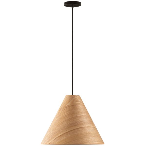 Dřevěné závěsné světlo Nova Luce Elysian 45 cm  - Výška120 cm- Průměr 45 cm