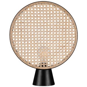 Ratanová stolní lampa Nova Luce Tierra 30 cm  - Výška37 cm- Šířka 30 cm