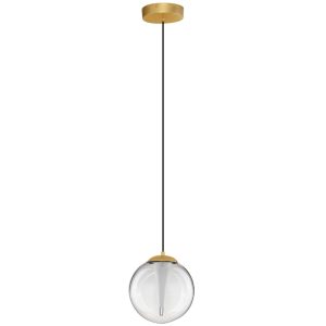 Skleněné závěsné LED světlo Nova Luce Gi 22 cm  - Výška209 cm- Průměr 22 cm