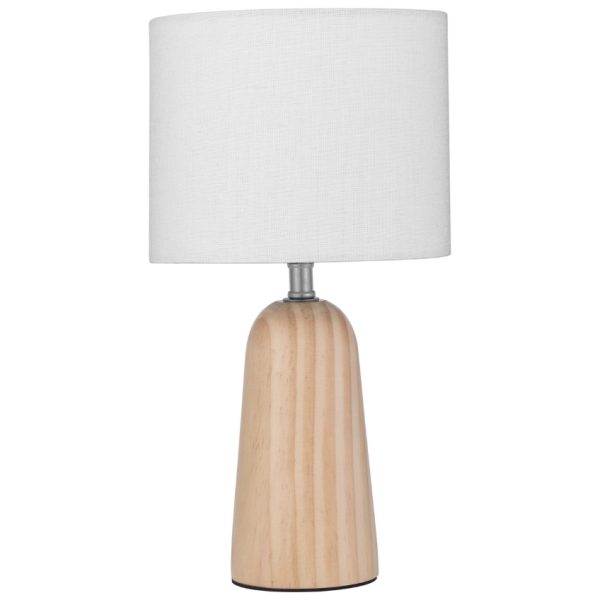 Bílá stolní lampa Nova Luce Oby  - Výška30 cm- Průměr 16 cm