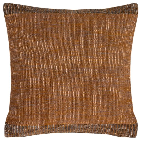 Oranžový povlak na polštář Kave Home Delnar 45 x 45 cm  - Výška45 cm- Šířka 45 cm