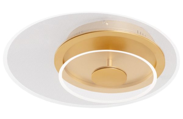 Zlaté kovové stropní LED světlo Nova Luce Copo 40 cm  - Výška9