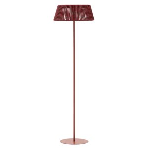 Terakotově červená zahradní solární LED lampa Kave Home Aldet 160 cm  - Výška160 cm- Průměr 45 cm