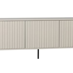 WOOOD Šedobéžový dřevěný TV stolek Gravia 150 x 44 cm  - Výška56 cm- Šířka 150 cm