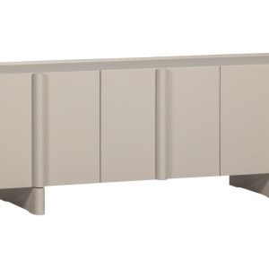 WOOOD Šedobéžový dřevěný TV stolek Bane 152 x 46 cm  - Výška53 cm- Šířka 152 cm