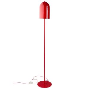 Jotex Červená kovová stojací lampa ARA 130 cm  - Výška130 cm- Průměr 23 cm