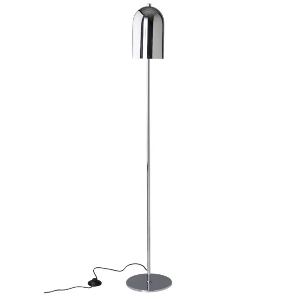 Jotex Stříbrná kovová stojací lampa ARA 130 cm  - Výška130 cm- Průměr 23 cm