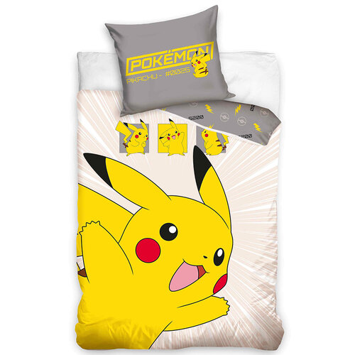 Carbotex Dětské bavlněné povlečení Pokémon Pikachu v Akci