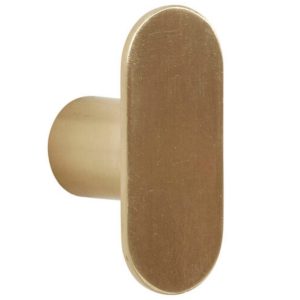 Zlatý kovový věšák Hübsch Piccolo  - Výška7 cm- Šířka 4 cm