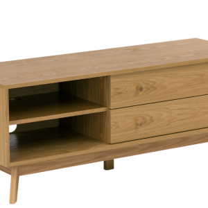 Dubový TV stolek Woodman Kensal 130 x 45 cm - Výška50 cm- Šířka 130 cm