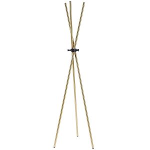 White Label Zlatý kovový věšák WLL DARWIN - Výška174 cm- Šířka 44 cm