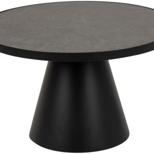 Scandi Černý keramický konferenční stolek Sandro 65