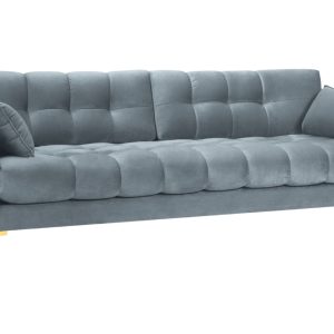 Micadoni Sametová pohovka MAMAIA 217 cm  - Šířka217 cm- Hloubka 92 cm