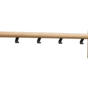 Dubový nástěnný věšák ROWICO MILFORD II. 80 cm - Výška19 cm- Šířka 80 cm