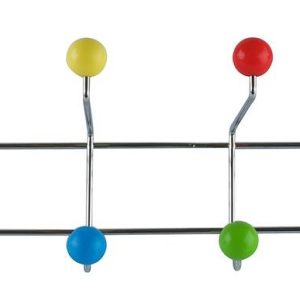 Present time Barevný nástěnný věšák Arfus III.  - Výška15 cm- Šířka 53