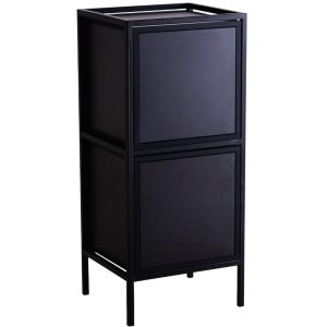 Nordic Design Černá komoda Skipo 45 x 40 cm - Výška102 cm- Šířka 45 cm