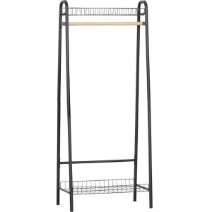 WOOOD Černý kovový věšák Jovich 167 cm  - výška167 cm- šířka 70 cm