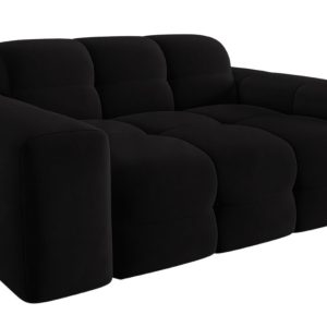 Micadoni Sametová pohovka Kendal 156 cm  - Šířka156 cm- Výška 79 cm