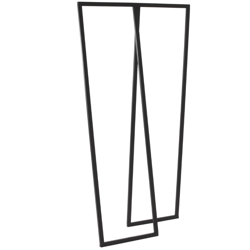 35982_cerny-kovovy-vesak-rasmus-173-x-100-cm Nordic Design Černý kovový věšák Rasmus 173 x 100 cm - Výška173 cm- Šířka 100 cm