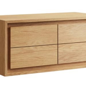 Teaková umyvadlová skříňka Kave Home Kenta 90 x 45 cm - Výška40 cm- Šířka 90 cm