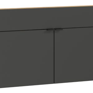 Germania Tmavě šedý botník Ameca 110 x 22 cm - Výška57 cm- Šířka 110 cm