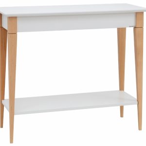 Bílý lakovaný toaletní stolek RAGABA MIMO 85 x 35 cm  - Výška74 cm- Šířka 85 cm