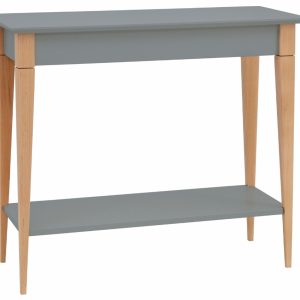 Šedý lakovaný toaletní stolek RAGABA MIMO 85 x 35 cm  - Výška74 cm- Šířka 85 cm