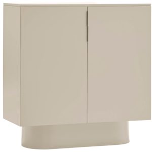 Béžová lakovaná komoda Teulat Totem 114 x 110 cm  - Výška114 cm- Šířka 110 cm