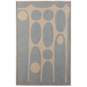 Béžovo-modrý abstraktní obraz ZUIVER GALAXY 104 x 48 cm  - Výška104 cm- Šířka 68 cm