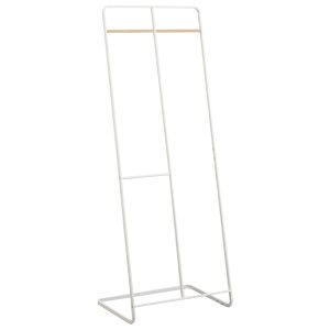 Bílý kovový stojací věšák Yamazaki Tower 163 cm - Výška163 cm- Šířka 61 cm