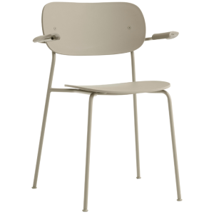 Audo CPH Béžová plastová zahradní židle AUDO CO s područkami  - Výška80 cm- Šířka 62 cm