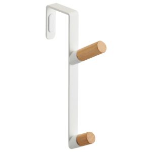 Bílý kovový věšák na dveře Yamazaki Tower  - Výška18 cm- Šířka 1