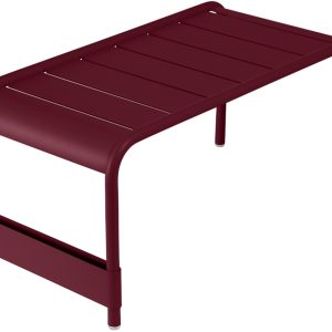 Třešňově červený kovový zahradní konferenční stolek Fermob Luxembourg 86 x 44 cm - Výška40 cm- Šířka 86 cm