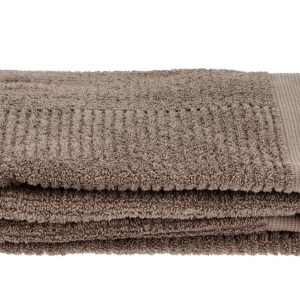 Zone Denmark Šedobéžová bavlněná osuška Classic 70 x 140 cm - Délka140 cm- Šířka 70 cm