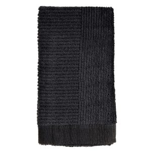 Zone Denmark Černý bavlněný ručník Classic 50 x 100 cm - Délka50 cm- Šířka 100 cm