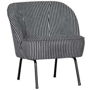 WOOOD Černo-šedé čalouněné křeslo Verve  - Výška69 cm- Šířka 57 cm