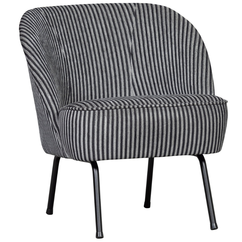 432061-4_cernosede-calounene-kreslo-verve WOOOD Černo-šedé čalouněné křeslo Verve - Výška69 cm- Šířka 57 cm