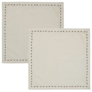 Bílé bavlněné ubrousky Kave Home Olim