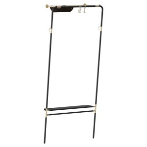 Umage Černý kovový věšák Lean On Me 182 cm  - Výška182 cm- Šířka 78 cm